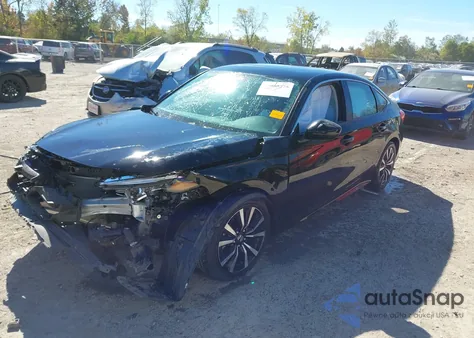 2023 Honda Civic из США, поврежденный, VIN 2HGFE1F77PH303371